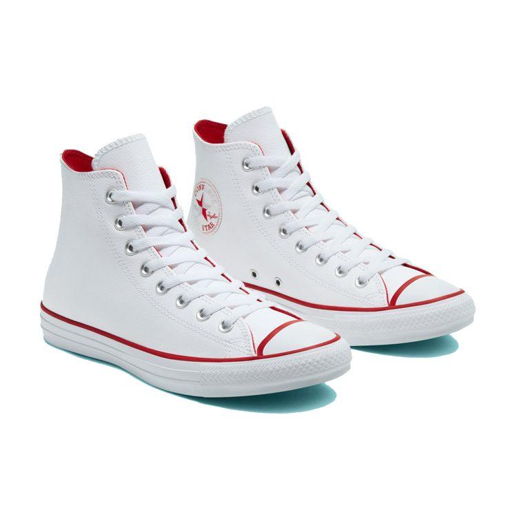 Converse Seasonal Color Leather Chuck Taylor All Star 'Red White' 166729C