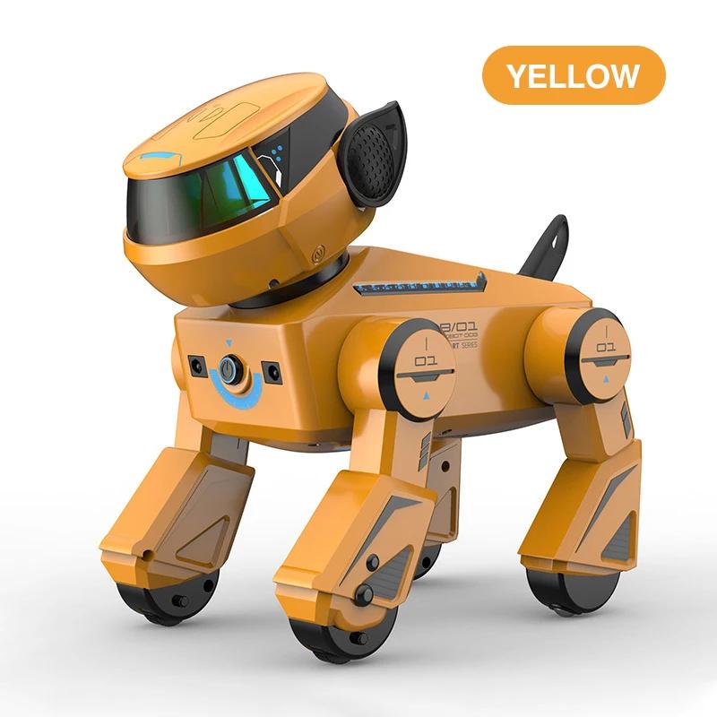 non-toxic Remote Control Robot Dog Programmable Smart Interactive Robotic Pets with Bluetooth Music Dancing Dogs Toys for Kids children Gifts