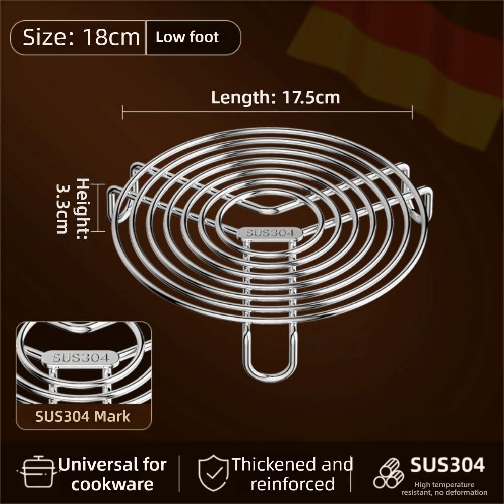 Tablettständer 304 Edelstahl Dampfgarrost Rund Multifunktions-Kochrost Topf Dämpfeinsatz Küchenzubehör
