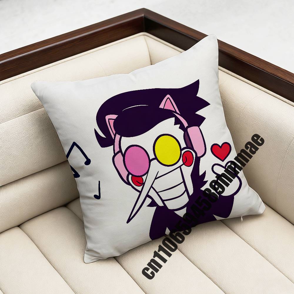 Game DDeltarune Spamton Throw Pillow Case Sham For xcm xcm Square Home Pillowcase Cushion Cover