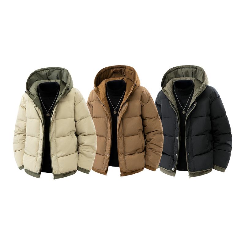 Japanese Style Trendy Cotton Hooded Jacket - Winter Retro Couple's Casual Wear