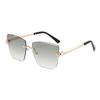 Unisex Square Frameless Sunglasses With Uv400 Protection For Outdoor Activities And Fashion Wear