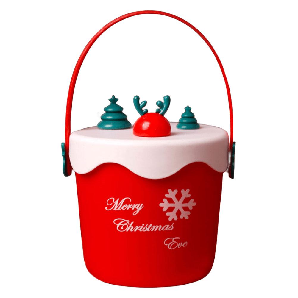 Weihnachts-Süßigkeitenbehälter mit Griff, Goody Buckets, Mehrzweck-Geschenkbox für Festivals, Weihnachten, Winterferien, Partyzubehör