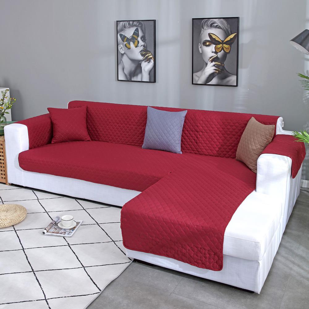 Pet Sofa Protective Waterproof Cover - Universal Reversible Design Cushion Cover 45*45cm вино красного