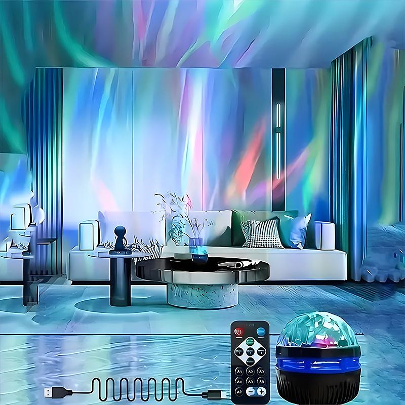 Led Aurora Starry Projection Lamp Water Ripple Disco Light Romantic Atmosphere For All Seasons