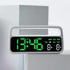 Moderner LED-Wecker Kleine digitale Schreibtischuhr mit Griffförmigem Stimmungslicht Schlafmodus/Steckerbetrieb für Schlafzimmer Zuhause