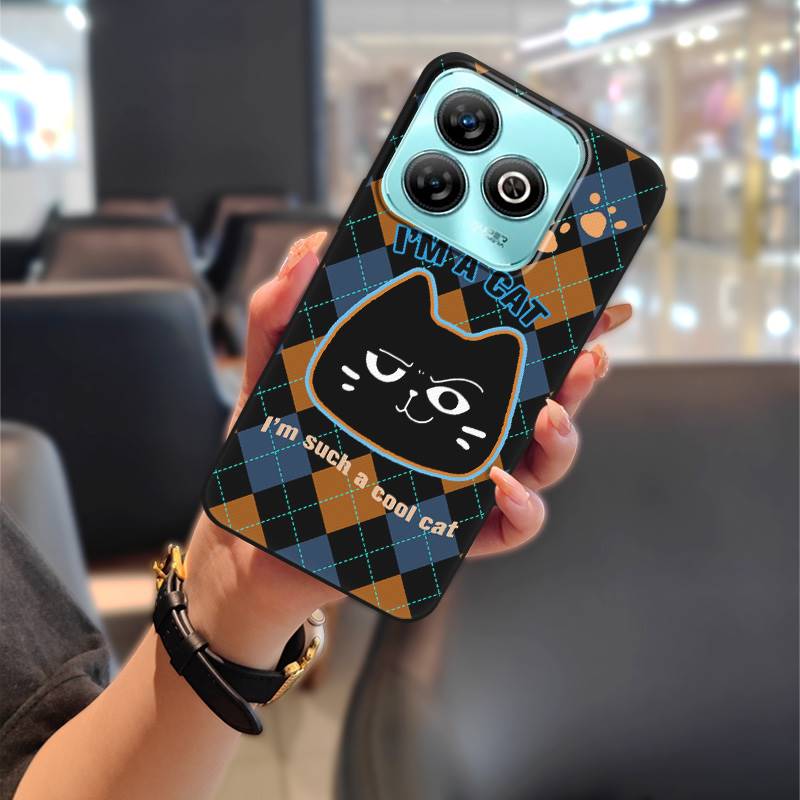 Wstrząsoodporne Wytrzymałe Etui na Telefon Dla ZTE Blade A75 4G/Z2359 Zwierzęta Kreskówka Saszetka na Telefon Słodka Tylna Pokrywa Pełne owinięcie Miękkie etui