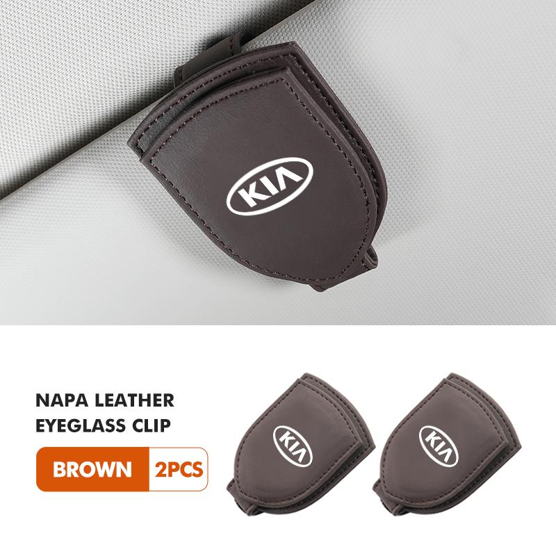 Car Glasses Holder Sun Visor Sunglasses Clip Card Accessories For KIA Ceed Sportage Rio K5 K2 Optima Cerato Proceed Venga