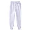 Solid Color Women Pants Pocket Long Men's Sweatpants Sportswear Elastic Waist Casual Baggy Pants Black Grey