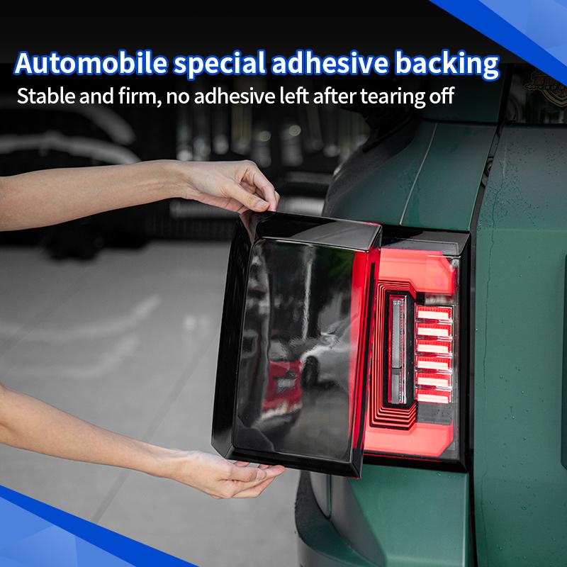 Blackened Tail Light Frame For BYD Leopard 8 Denza B8 2025+ Tail Light Cover Protector Sticker Exterior Upgrade Car Accessories