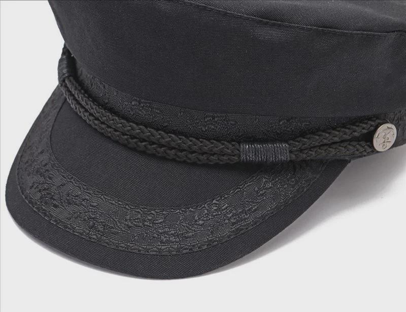 2019 New Cotton Flat Cap: European & American Style, Casual Spring/Summer Hat for Men & Women, Large Head Circumference