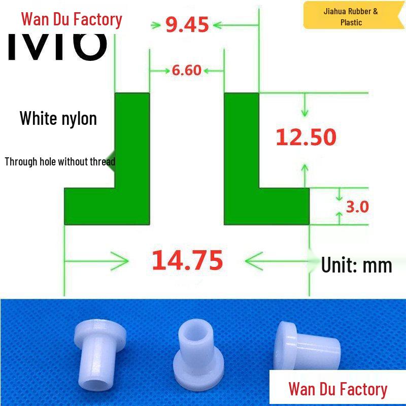 T-Shaped Nylon Insulating Bushing Spacer for M3-M35 Threads