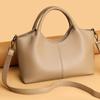 Textured soft leather women's handbag 2026 new light commuting large capacity shoulder messenger bag