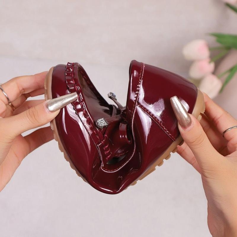 Fashion Women Flats Wedge Leather Fashion Comfortable Shoes Women Slip On Nurse Shoes Moccasins Outdoor Plus Size Tenis Feminino
