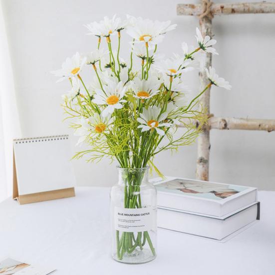 Artificial Flower UV Resistant Fake Wildflowers with Stems 20.8" Faux Silk Spring Floral