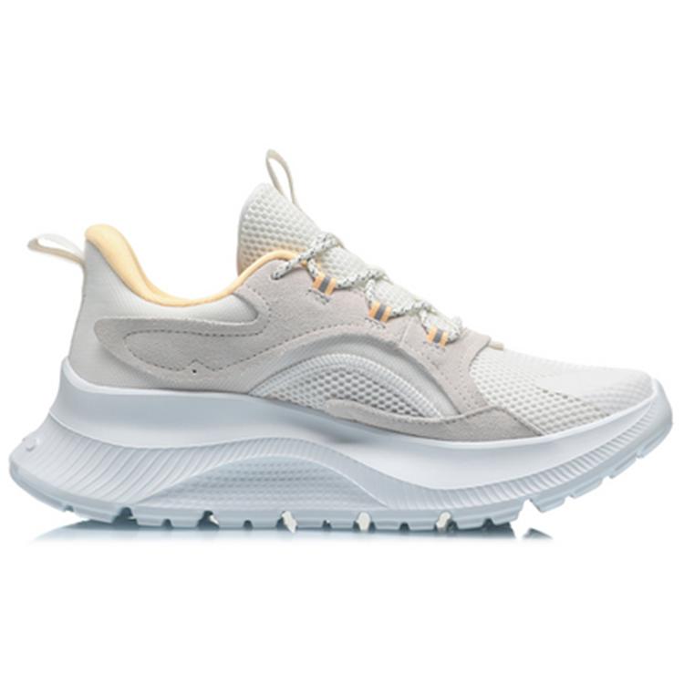 Li Ning CF Tracing Casual Shoes Women's Low top Pearl White AGLQ184-3