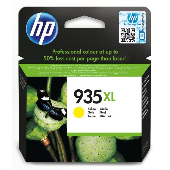 HP 935XL Genuine High Capacity Yellow Ink Cartridge (C2P26AE) for HP OfficeJet 6230/6820/6830
