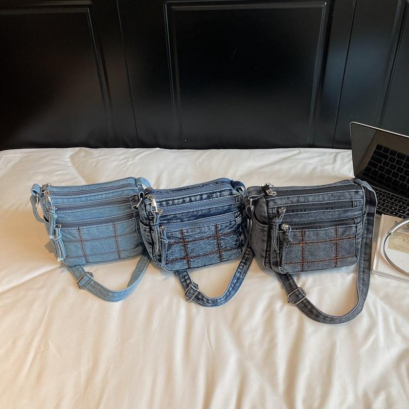 Shoulder Bag Women's Crossbody Bag Denim Small Square Bag