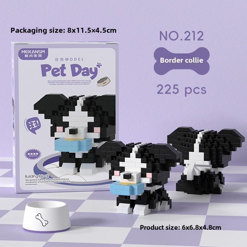 Puppy Cat Series Micro Particle Building Block Children's Educational Assembly Toy