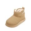 Children's Snow Boots2026New winter short boots for boys, fleece-lined and thickened, cotton boots for girls, warm baby cotton shoes
