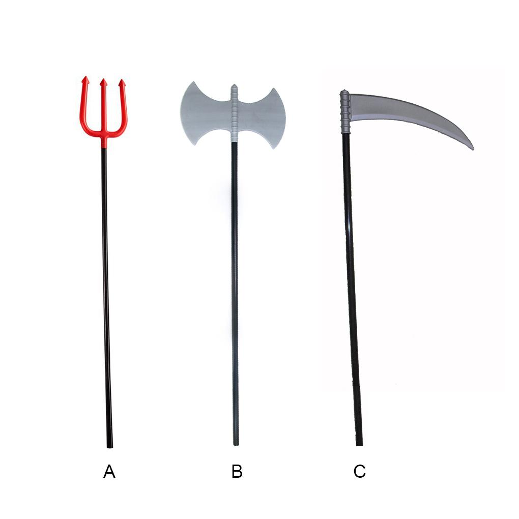 10 Pieces Halloween Dressing Accessories Interesting Interesting ulation Trident Sickle Costume Prop Clothing Accessory