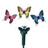 Mariposa Solar Batiente Decoración Exterior Ahorro de Energía Adorno Dinámico Realista para Decoración de Hogar, Patio, Jardín, Césped, Camino