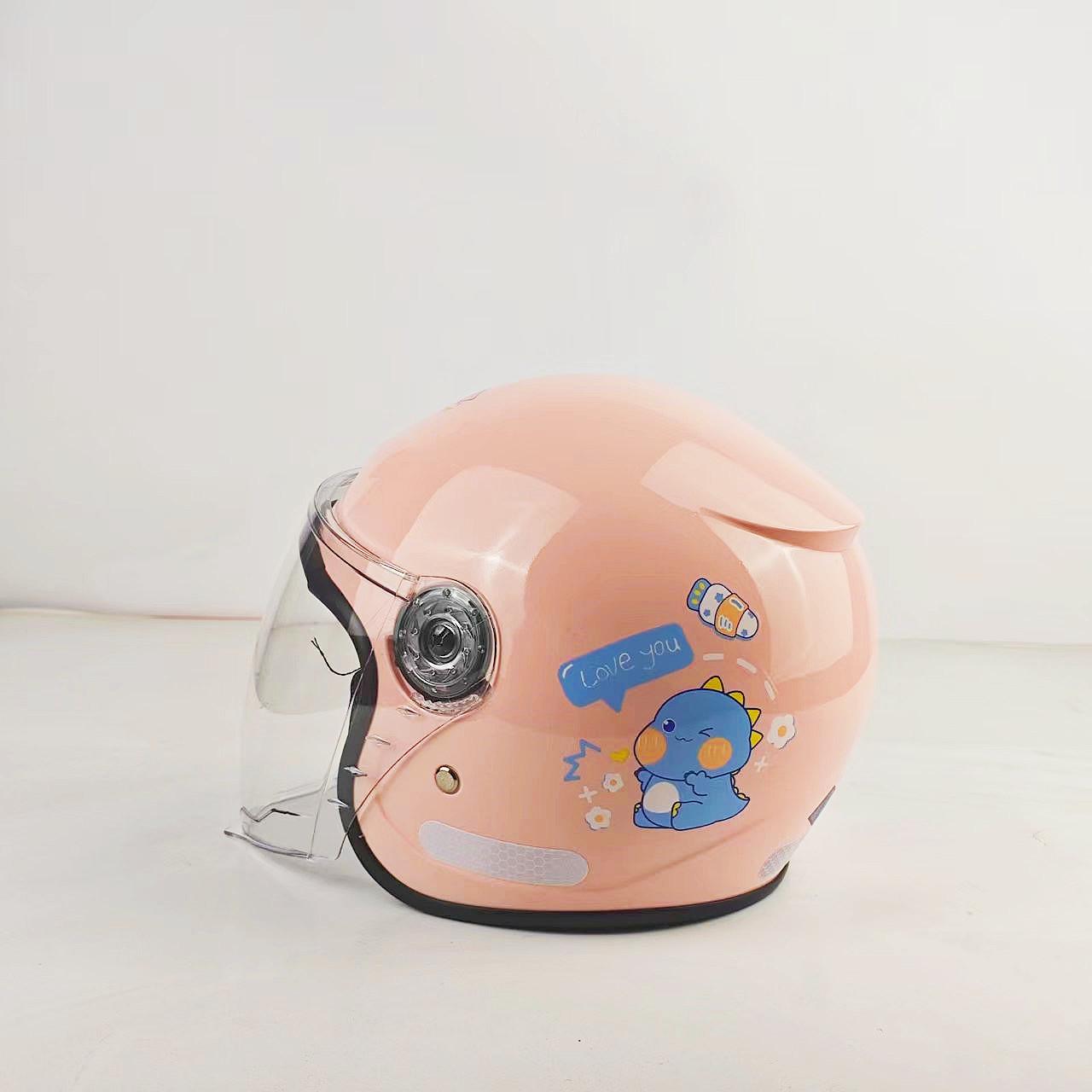 

Children s helmets Boys and girls winter warm battery car electric vehicle safety new national standard cartoon parent-child helmet