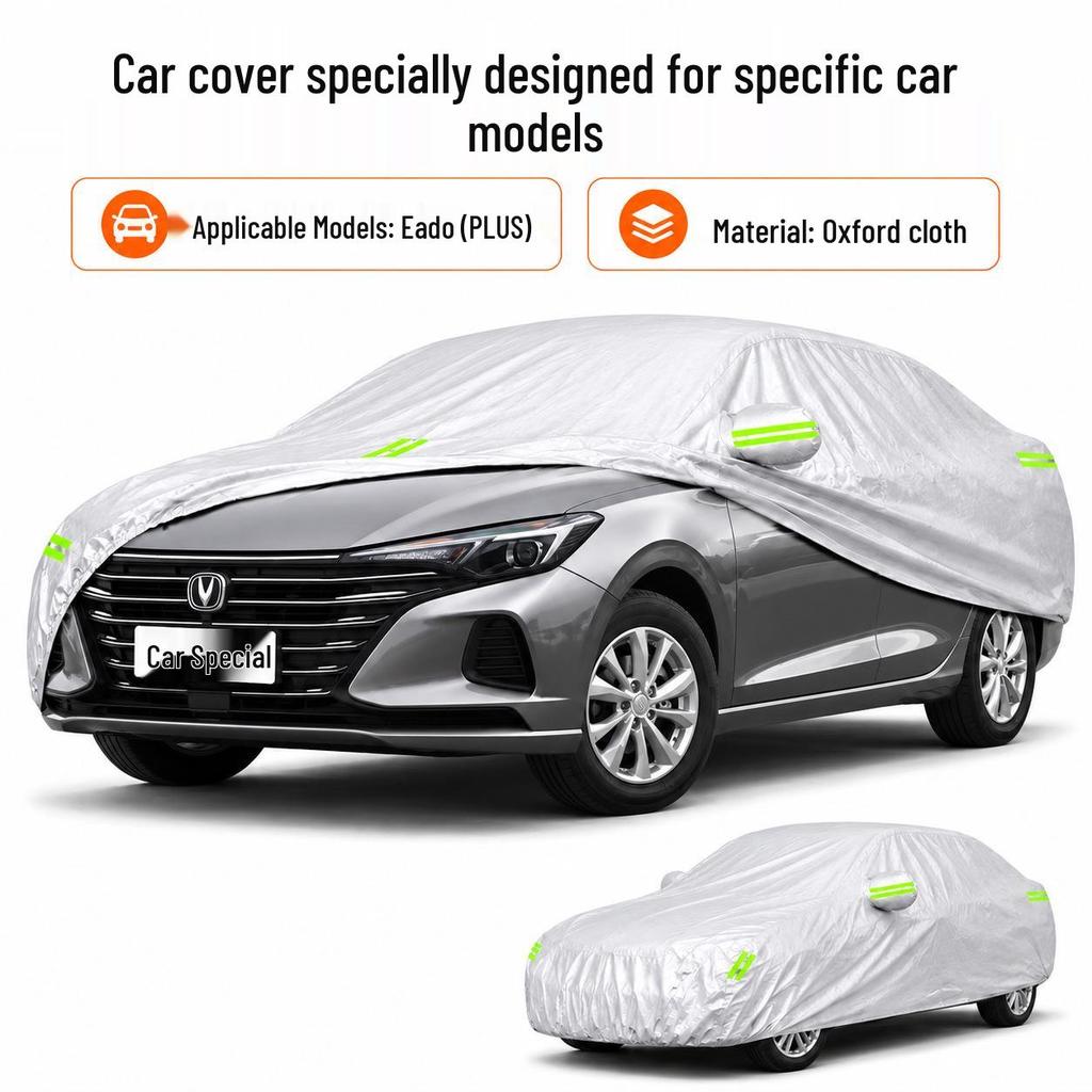 Changan Eado Car Cover: Sunshade, Waterproof, Heat-Insulating, Universal All-Season Oxford Cloth