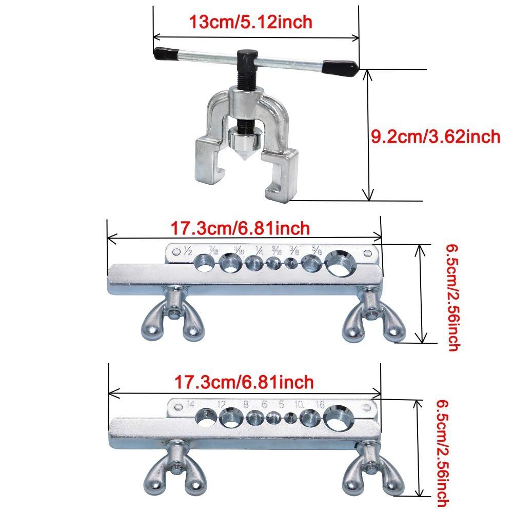 Metric/Inch Flaring Tool Set 45 Degree Copper Pipe Reamer  Expanding Copper Tubes