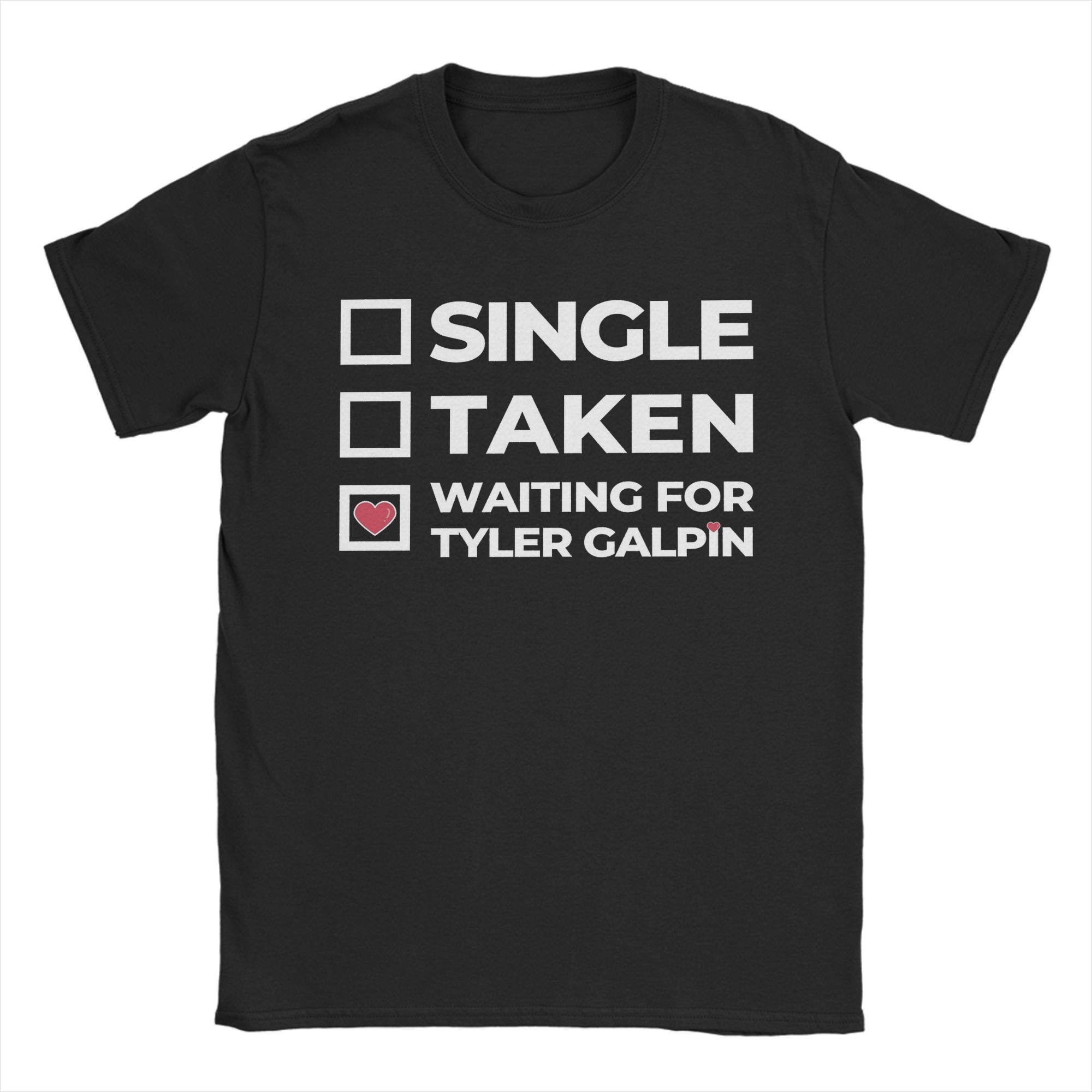 Waiting For Tyler Galpin Graphic Printing T Shirt for Men Women 100% Cotton Tee Shirt Clothing S