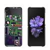 Zflip4 Phone Case For Samsung Galaxy Z Flip3 5G Z Flip 3 zflip z flip ZF Coque PC Cover Black Fundas Retro Camera Game