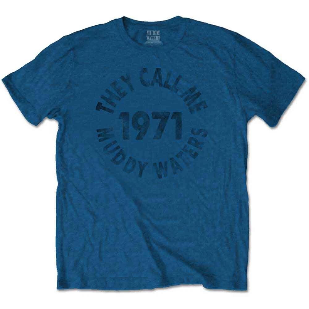 Muddy Waters Men s Call Me… T-Shirt, Blue (Blue Blue), Medium (Size:Medium) S