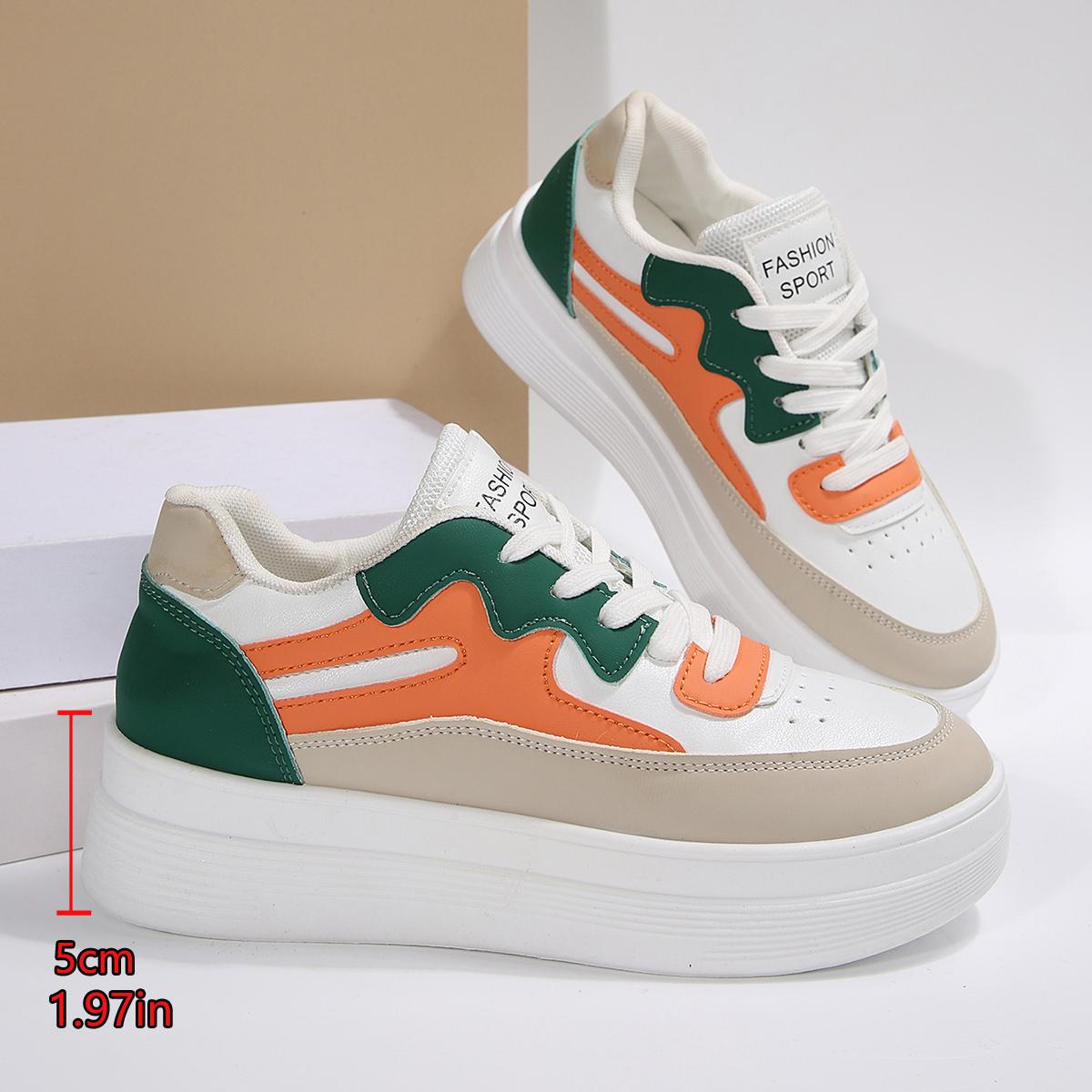 

Women Sneakers Fashionable Casual Sports Shoes Korean Style Thick Bottom Sneakers Women Soft Sole Comfortable Couple Shoes Women 35