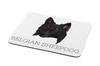 Belgian Shepherd Dog, Belgian Sheepdog – Geometric mouse pad with a picture and text | Art-Dog
