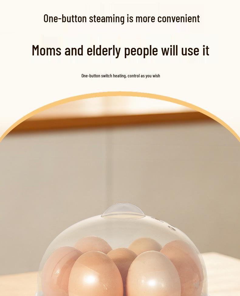 Automatic Egg Cooker: Multifunctional Steamer with Auto Power-Off for Perfect Breakfast Eggs