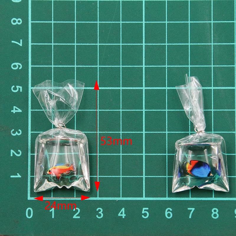 5Pcs 8 Color 24*53mm Transparent Resin Clownfish Charms In Water Jewelry Pendant Fish Bag Earrings Handmade DIY Material