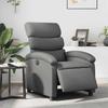 Vidaxl Electric Recliner Armchair, Grey, Upholstered with Faux Leather