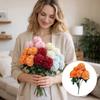 9 Heads Artificial Dandelion Bouquet Dyed Edged DIY Floral Materials Chrysanthemum Bunch Silk Cloth Realistic Simulation Flowers