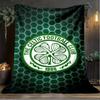 1pz Coperta Morbida in Flanella Stampata con Stemma del Celtic Football Club per Camera da Letto Adulti Soggiorno Divano Campeggio Viaggio Regali per Fan Regali di Natale