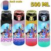 KPop Demon Hunters Sports Water Bottle Portable Leak Proof Plastic Cup Level Line Outdoor Fitness 500ML with for Kid Friendly Entertaining Fun Play