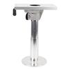 Boat Seat Pedestal Aluminum Alloy 360 Degree Swivel 330 to 480mm Adjustable Height Detachable Pedestal for RV Yacht