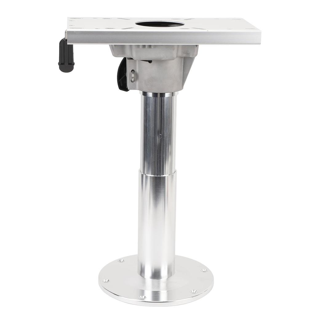 Boat Seat Pedestal Aluminum Alloy 360 Degree Swivel 330 to 480mm Adjustable Height Detachable Pedestal for RV Yacht