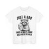 Solo un Papá Que Siempre Volvía Con La Leche Camiseta Sarcástica para Papá