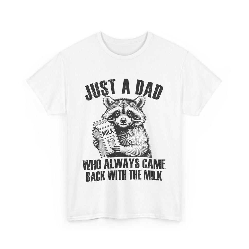 Solo un Papá Que Siempre Volvía Con La Leche Camiseta Sarcástica para Papá