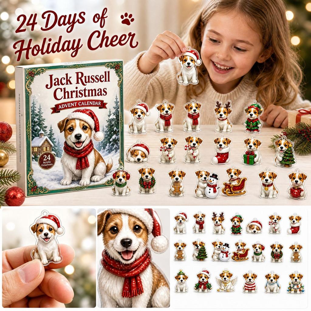 Advent Calendar -Day Christmas Countdown Acrylic Hanging Ornament Holiday Decor