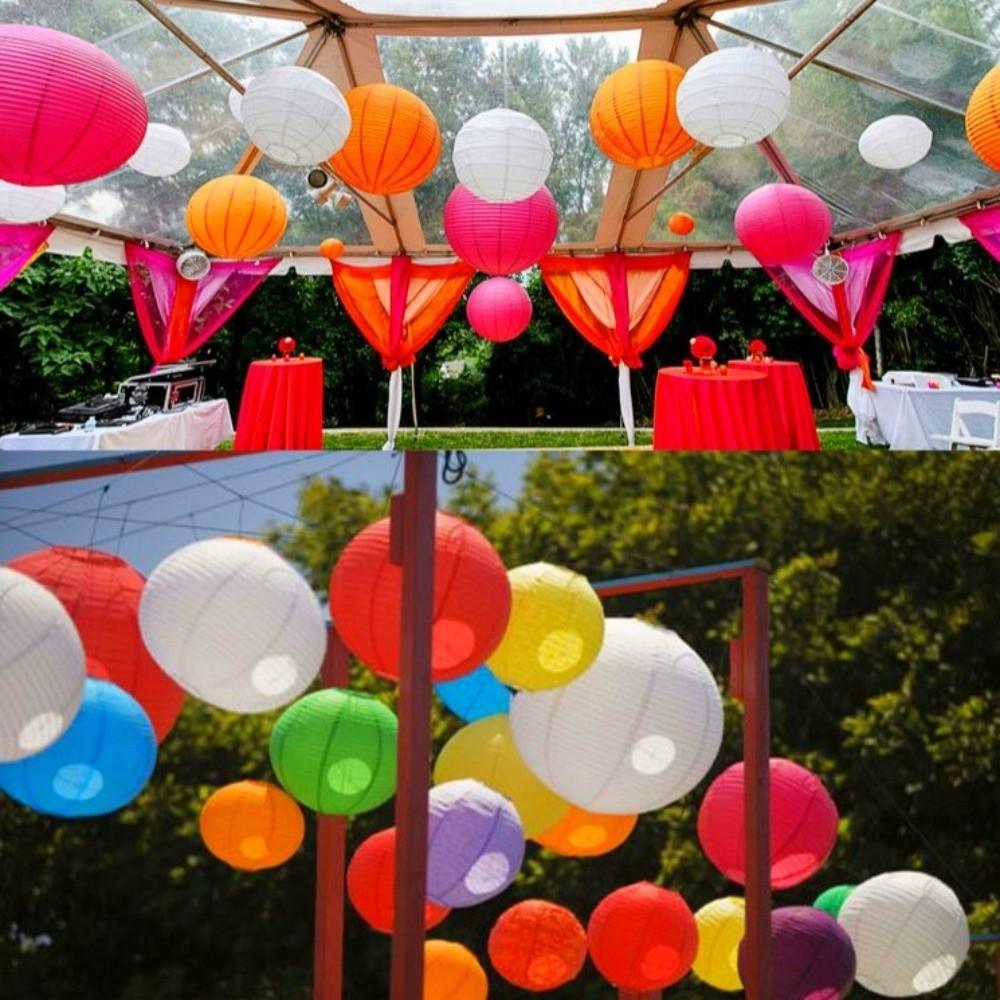 6PCS Paper Material Cherry Blossom Lantern Plum Blossom Design Cherry Blossom Themed Cherry Paper Lanterns Set Decoration