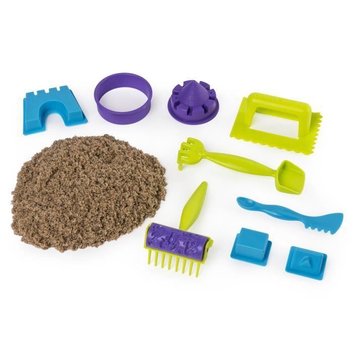 COFFRET PLAGE 340G + 9 ACCESSOIRES - KINETIC SAND - SABLE MAGIQUE - Jouet 3 ans
