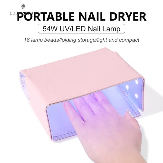 

54W Складка 18 ногтей Украшения LED УФ-отверждение ногтей Лампа Сушилка Быстрый маникюр Фототерапия Машина