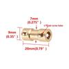Yellow Motor Shaft Reducer Sleeve Adapter (2-6mm)