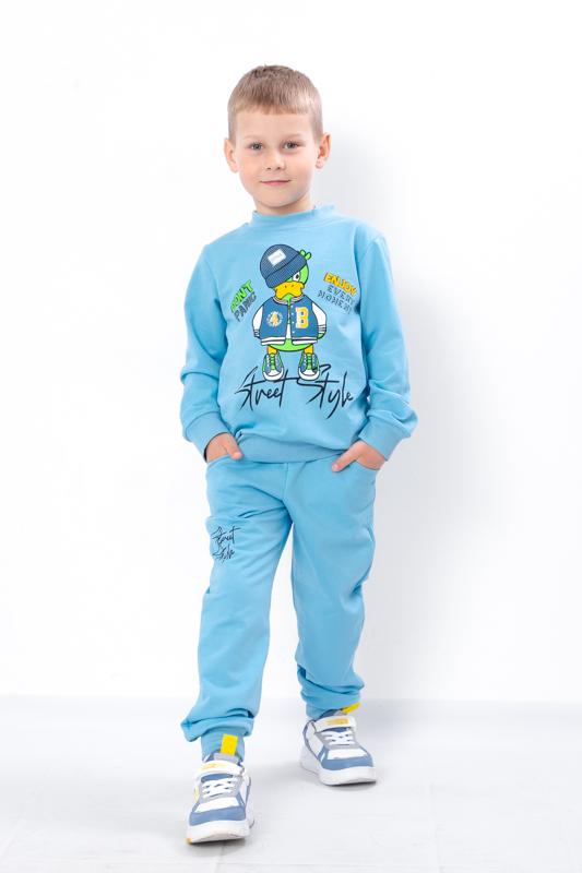 Comfortable Boys’ Tracksuit – Round Neck Pullover & Elastic Waist Pants with Cuffs, Durable Fabric, Any Season, 6063-057-33-9 HC